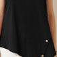Round Neck Button Side Tank