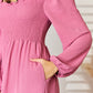 Culture Code Full Size Ruffle Trim Smocked Tiered Dress