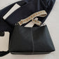 PU Leather Geometric Pattern Strap Shoulder Bag