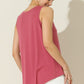 Round Neck Button Side Tank
