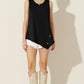 Round Neck Button Side Tank