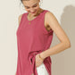 Round Neck Button Side Tank