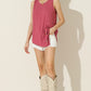 Round Neck Button Side Tank
